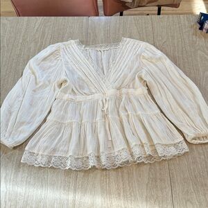 Lucky Brand Peasant Blouse- NWOT